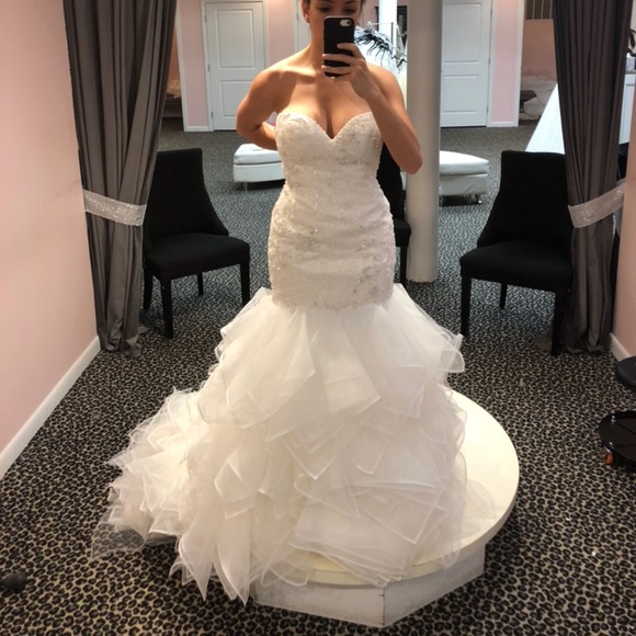 Matthew Christopher Wedding Gown NEW NEVER USED - Picture 3 of 8